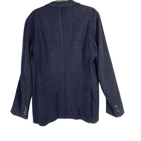 The Gigi Wool Blazer Men’s Size Large Purple Unlined Houndstooth Sport Coat - Picture 9 of 13